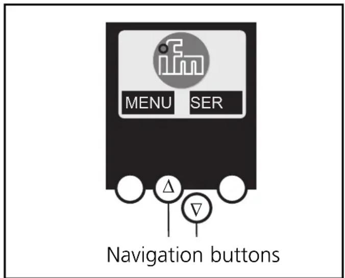 IFM AC1376 - Menu overview - 2