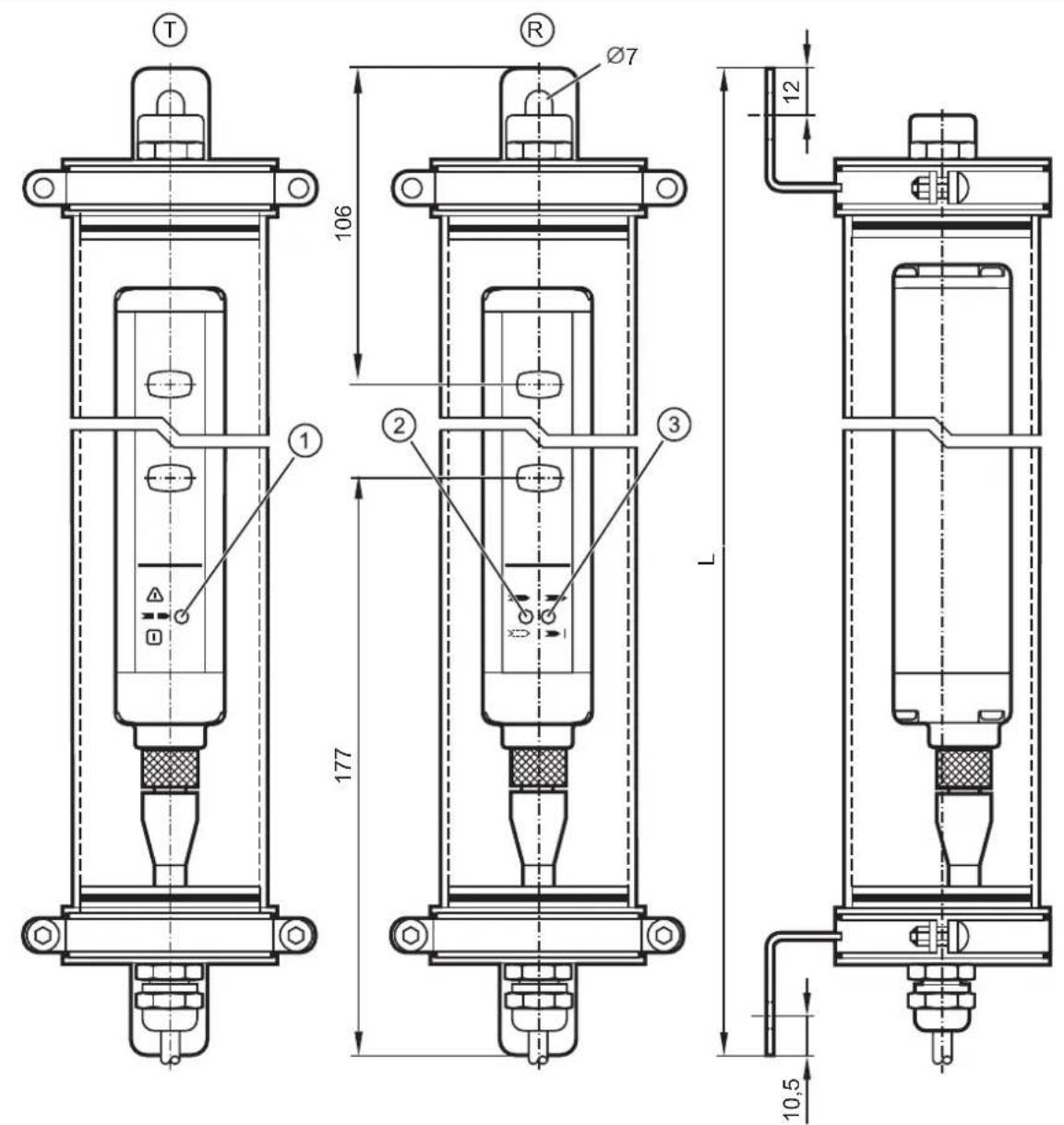 IFM OY451S - Barrière de sécurité multifaisceaux - 1