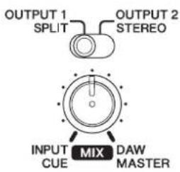 STEINBERG UR24C - Utiliser le commutateur à glissière et le bouton MIX - 1