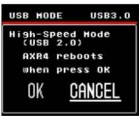 STEINBERG AXR4T - Utilisation de l'écran USB MODE - 2