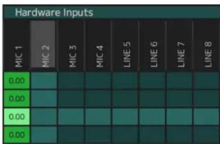 STEINBERG AXR4T - Configuration des réglages dans la fenêtre Matrix Mixer - 1
