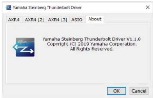 STEINBERG AXR4T - Fenêtre About (À propos) - 1