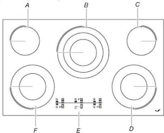 JENN-AIR JEC4536HB - PARTS AND FEATURES – ELECTRONIC TOUCH CONTROLS - 6
