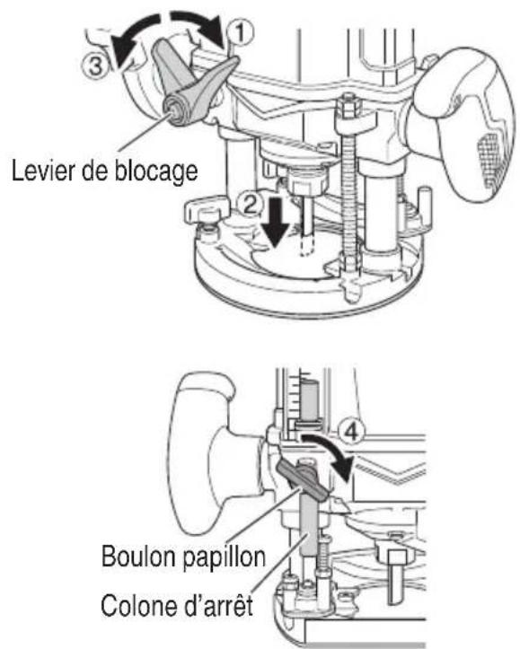 HiKOKI M3612DA - Réglage de la profondeur de coupe - 2