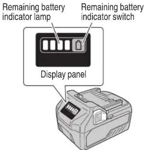 HiKOKI M3612DA - About remaining battery indicator - 1