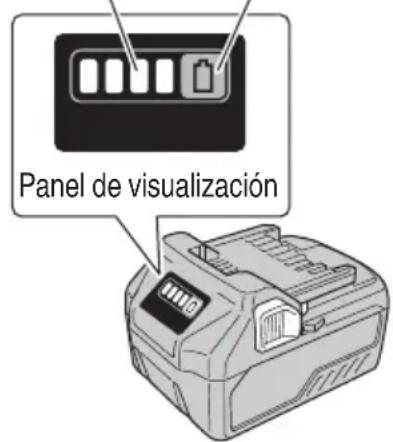 HiKOKI M3612DA - Acerca del indicator de bateria restante - 1