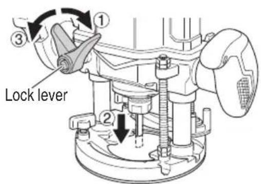 HiKOKI M3612DA - Adjusting depth of cut - 2