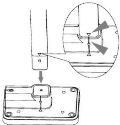 ALECTO WS5400 - INSTALLING THE MOUNTING POLE - 5