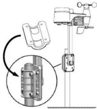ALECTO WS5400 - INSTALLING THE MOUNTING POLE - 9