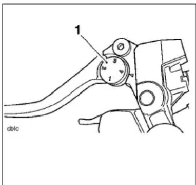 TRIUMPH Bonneville (2007) - Dispositifs de réglage des leviers de frein et d'embrayage - 1
