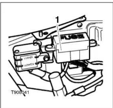 TRIUMPH Bonneville (2007) - Emplacement des fusibles - 1