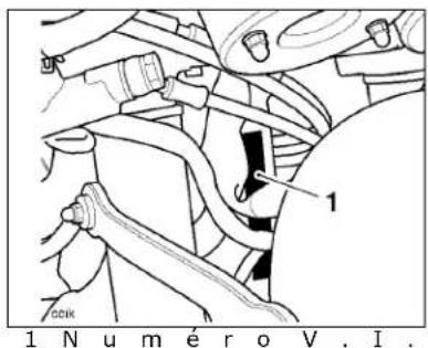 TRIUMPH Bonneville (2007) - Numero d'identification du vehicule (V.I.N.) - 1