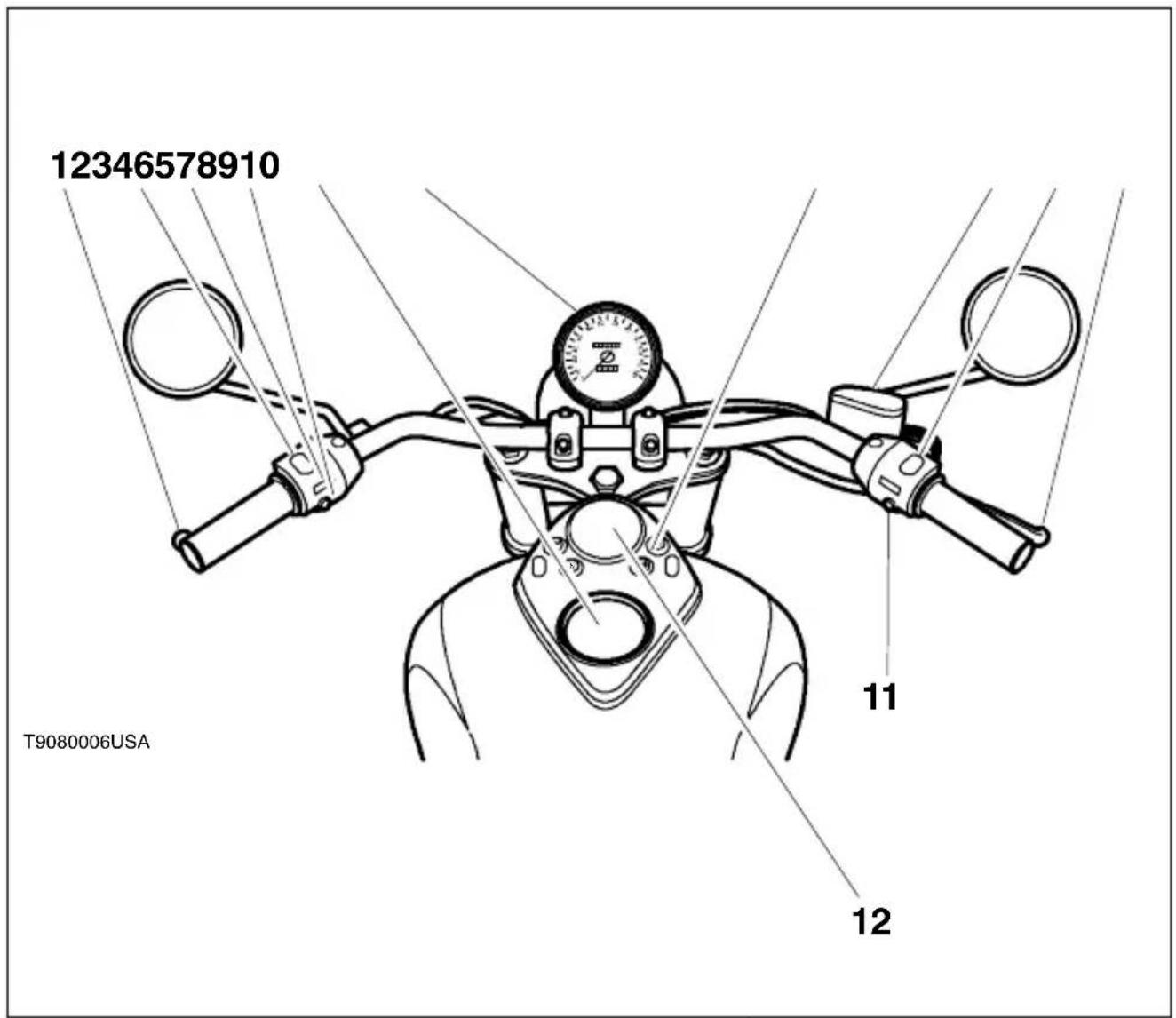 TRIUMPH Bonneville America (2004) - Identification des pièces – America & Speedmaster (suite) - 1