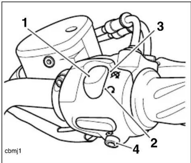 TRIUMPH Bonneville America (2004) - Commutateurs au guidon côté droit - 1