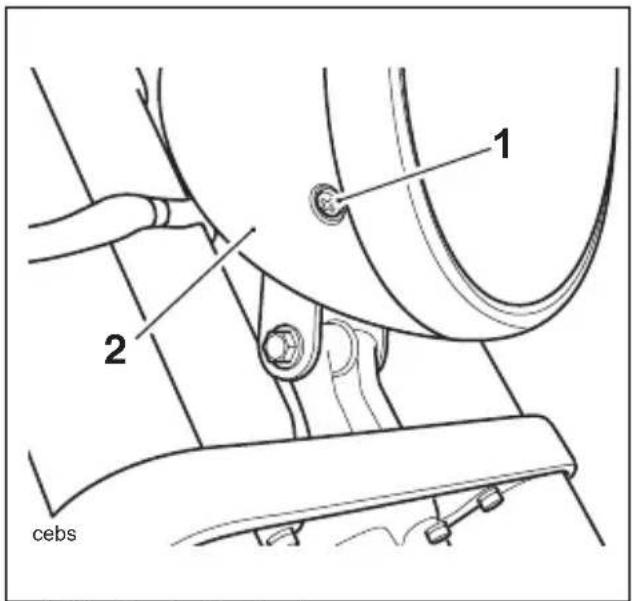 TRIUMPH Bonneville America (2004) - Remplacement d'une ampoule de phare/feu de position. - 1