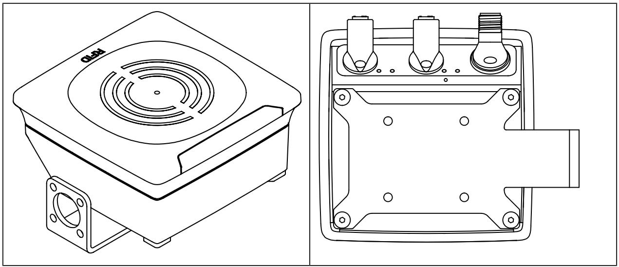 IFM DTE902 - Installation with angle bracket E80432 - 1