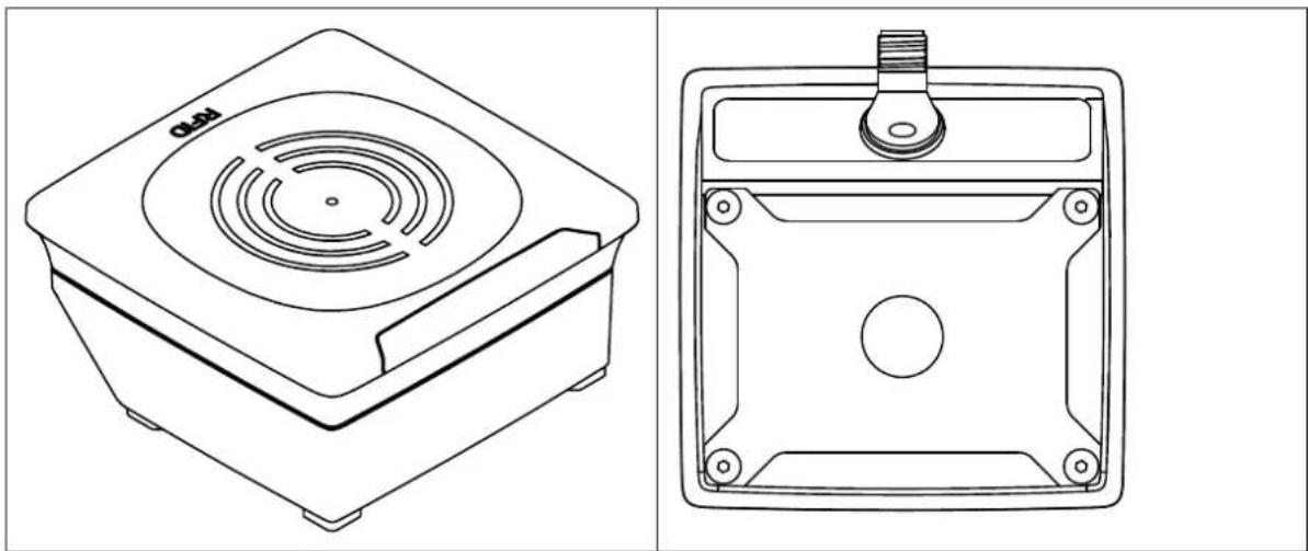 IFM ANT600 - Montage avec le dispositif de serrage E80336 - 1