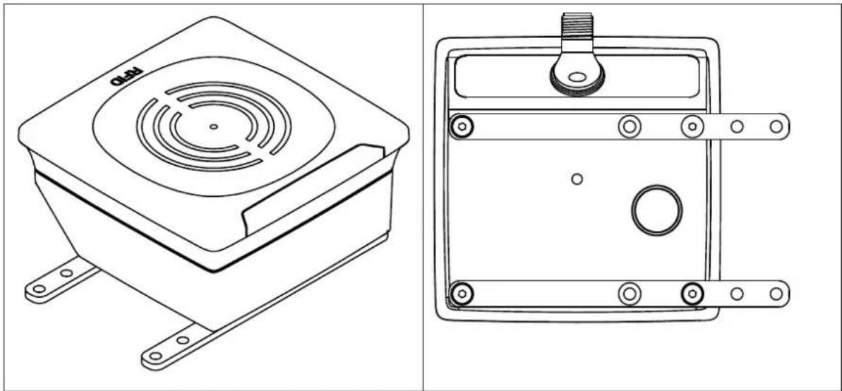 IFM ANT600 - Montage avec le dispositif de serrage E80336 - 2