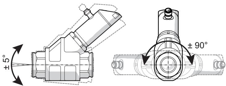 IFM SB5244 - Installation in case of medium containing dirt - 1
