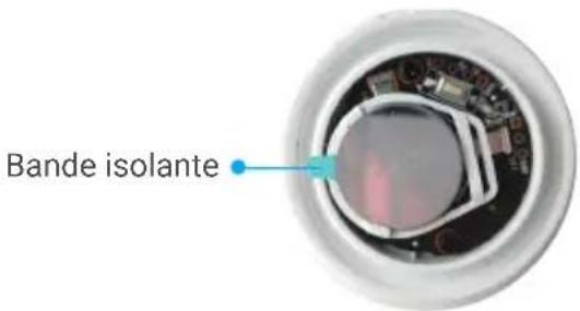 EZVIZ T10C - Étape 2 Retrait de la bande isolante - 1