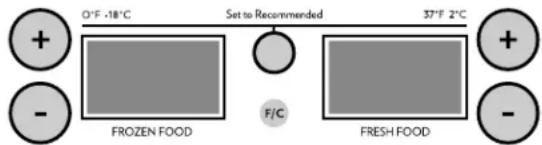 JENN-AIR JS48NXFXDW - To Adjust Set Point Temperatures: - 1