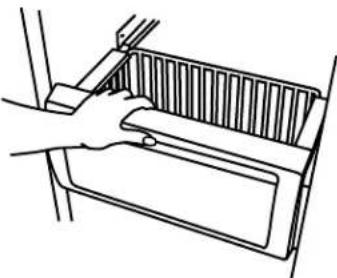 JENN-AIR JS48NXFXDW - Pour enlever et replacer le panier du congélateur - 1