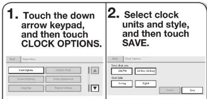 JENN-AIR JDRP436WP - Setting Clock Options - 1