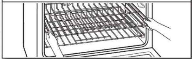 JENN-AIR JDRP436WP - Placer sur les guides de grille. - 1