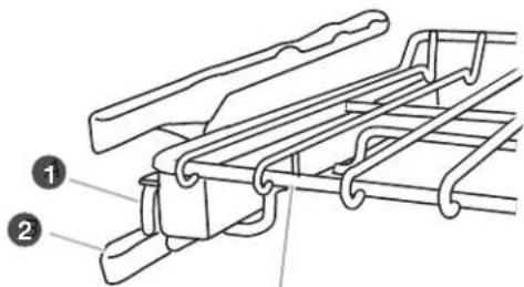 JENN-AIR JDRP436WP - Soulever l'avant de la grille/du support et glisser vers l'intérieur. - 2