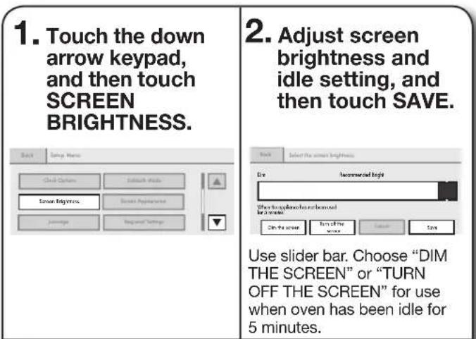 JENN-AIR JDRP436WP - Setting Screen Brightness - 1