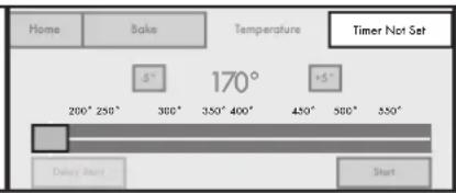 JENN-AIR JDRP436WP - Touch TIMER NOT SET/COOK TIME. - 1