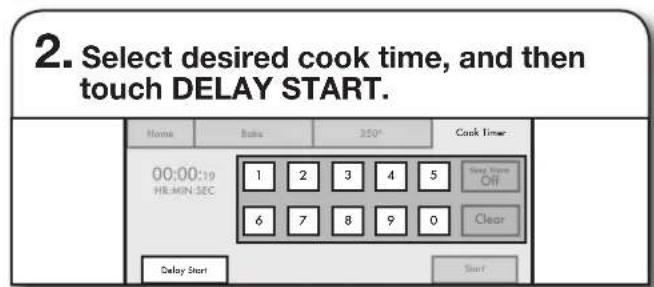 JENN-AIR JDRP436WP - To Delay with Cook Timer: - 2