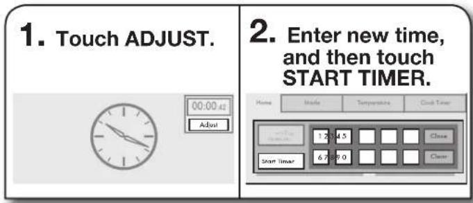 JENN-AIR JDRP436WP - To Adjust Kitchen Timer while Running: - 1