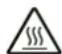 TROTEC PBGS 10120 - Avertissement de surface chaude - 1