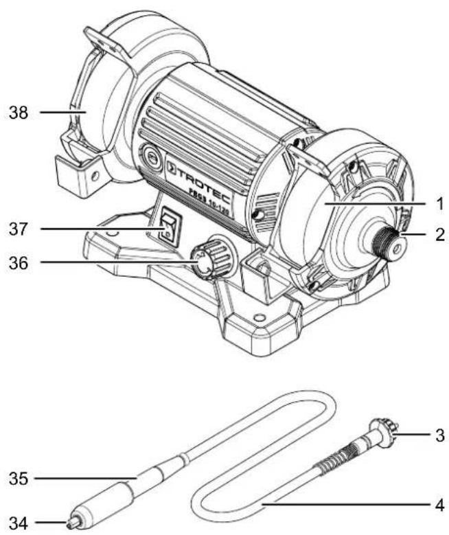 TROTEC PBGS 10120 - Description de l'appareil - 1