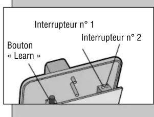 CHAMBERLAIN CWPIRC - RÉGLAGE DES COMMUTATEURS - 2
