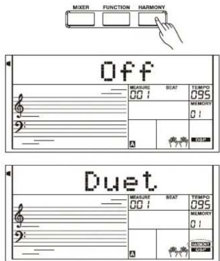 Medeli A810 - One touch setting [OTS](mémoires de jeu) - 4