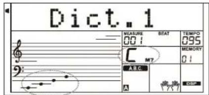 Medeli A810 - DICT. 2 (mode dictée d'accords) - 4