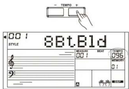 Medeli A810 - One touch setting [OTS](mémoires de jeu) - 1