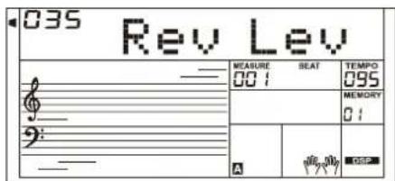 Medeli A810 - Rev lev (niveau de réverbération) - 9