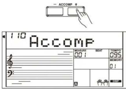 Medeli A810 - Volume de l'accompagnement. - 1