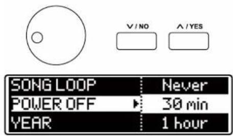 Medeli DP460KRW - Extinction automatique (power off) - 4