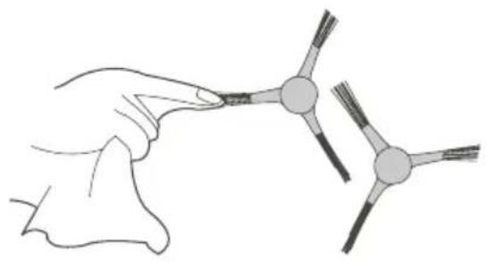 Niceboy ION Charles i3 - Clean the side brush and universal wheel - 1