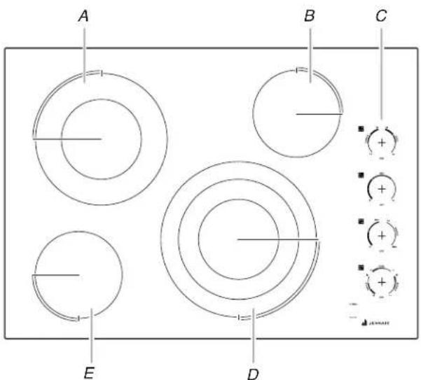 JENN-AIR JEC4424KB - Table de cuisson de 24 po et 30 po (61 cm et 76,2 cm) - 1