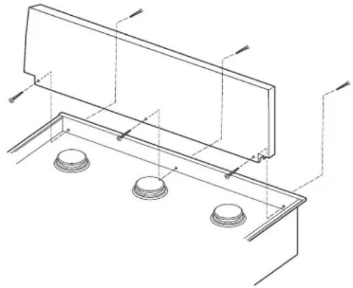 JENN-AIR JGCP548WP - Installation du dosseret facultatif - 1