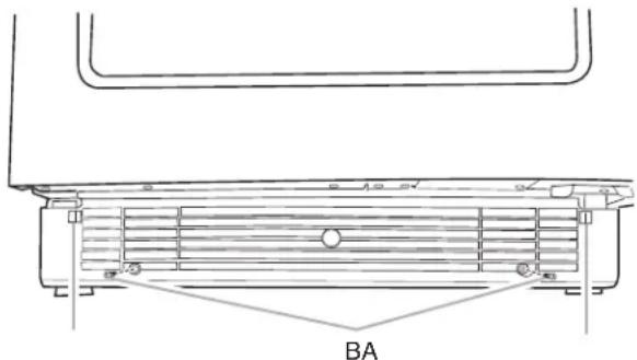 JENN-AIR JUW24FRERS - Pour enlever la grille de la base : - 1