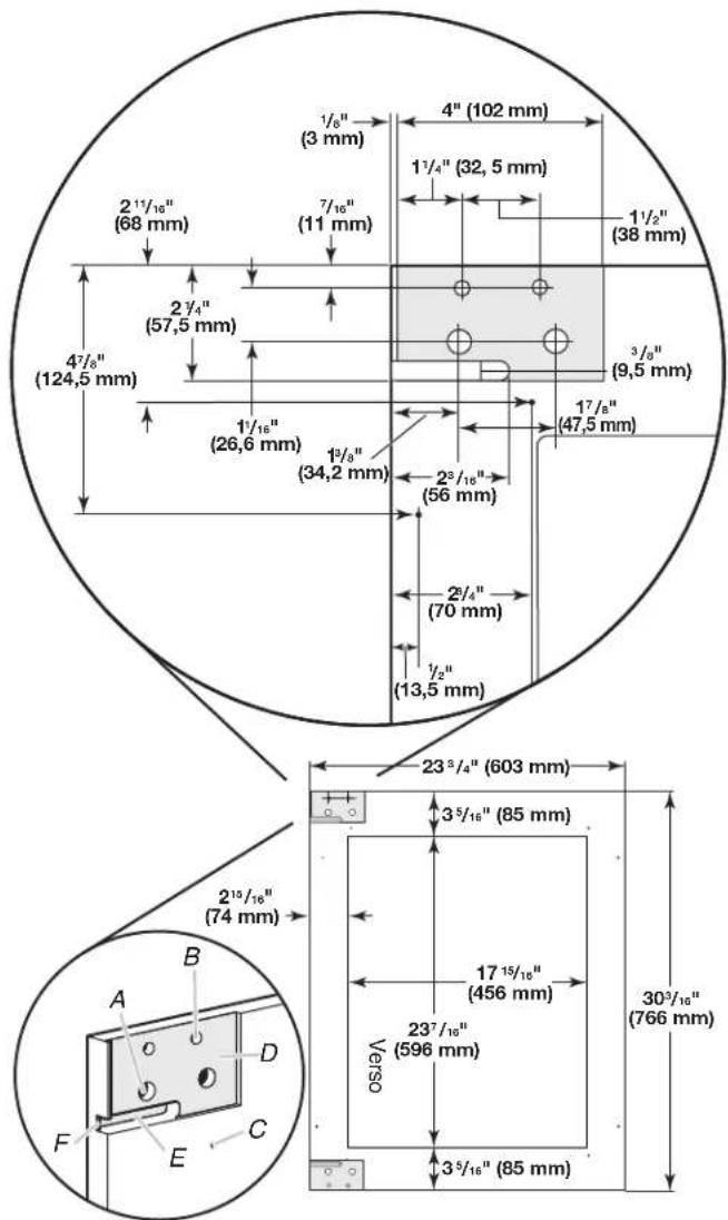 JENN-AIR JUW24FRERS - Cadre décoratif - vue arrière - 1