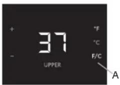 + - 37 UPPER °F °C F/C A