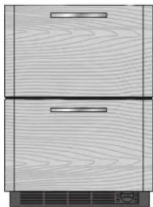 JENN-AIR JUD24FCECX - Refrigerator/Freezer Drawers (with ice maker and water filter) - 2