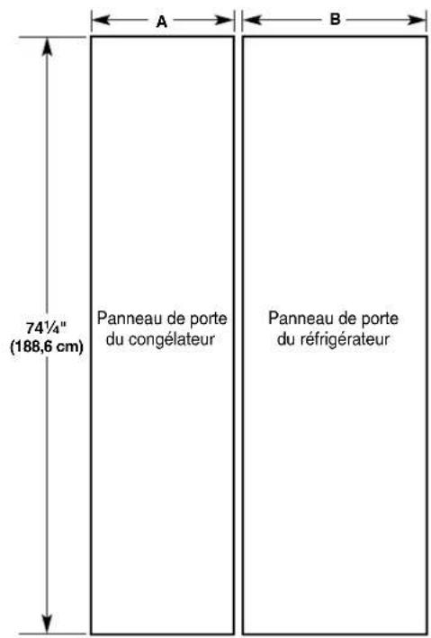 JENN-AIR JPK48SNXWPS - Dimensions des panneaux de bois décoratifs personnalisés - 1